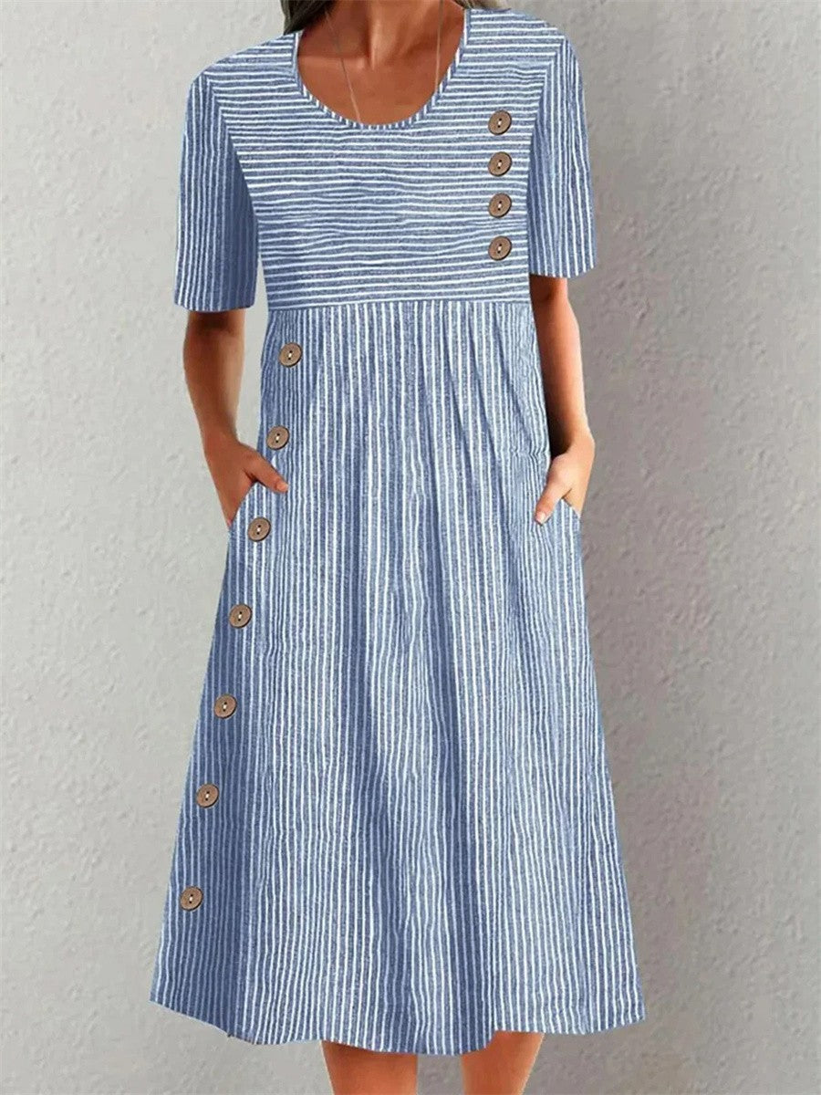 MATILDA™ | Striped Dress with Pockets