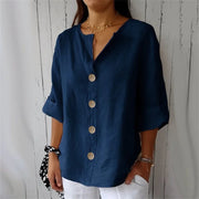 ELENA™ | Button-Front Blouse