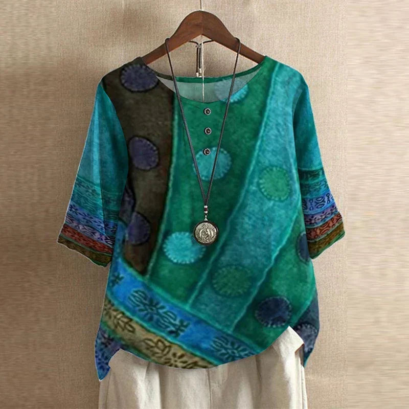 ELISA™ | Art Print Blouse