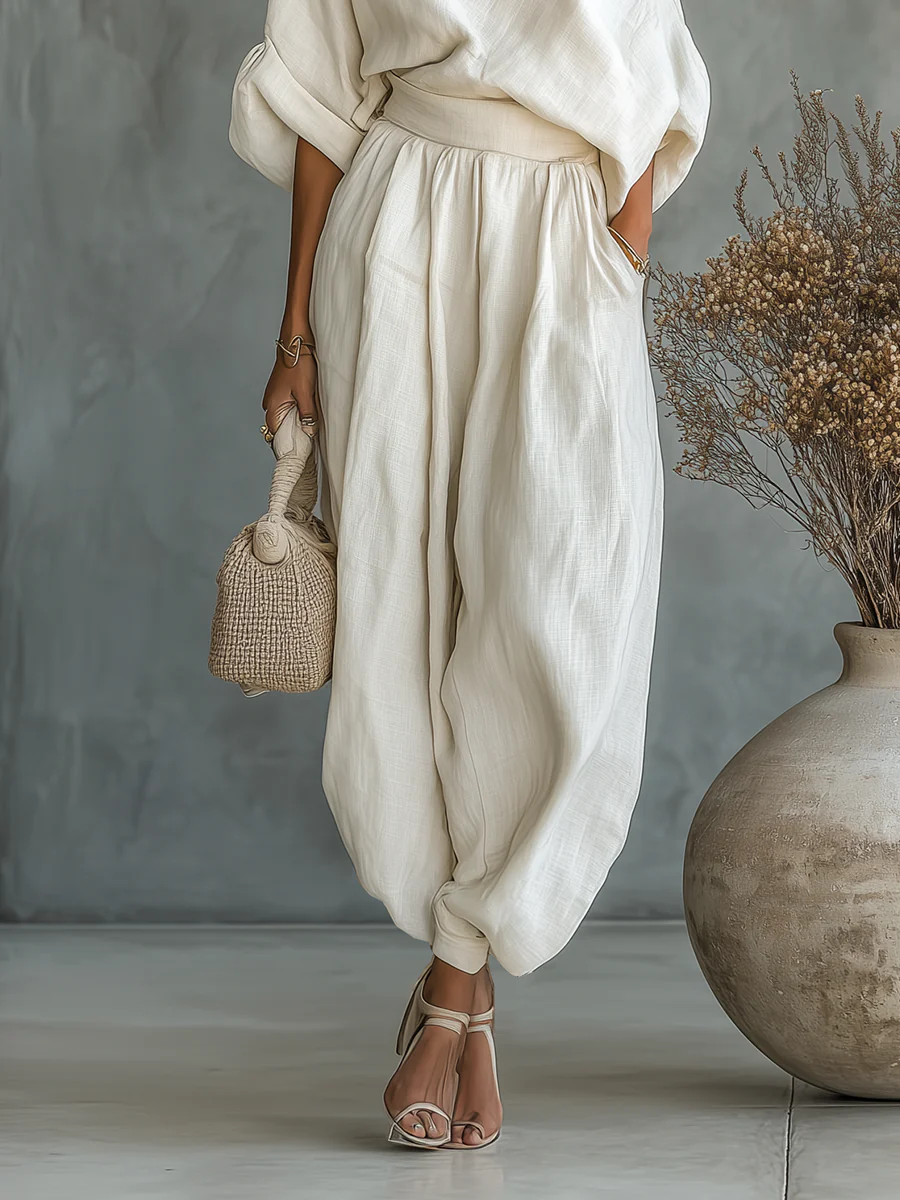 CAROL™ | Draped Off-Shoulder Set